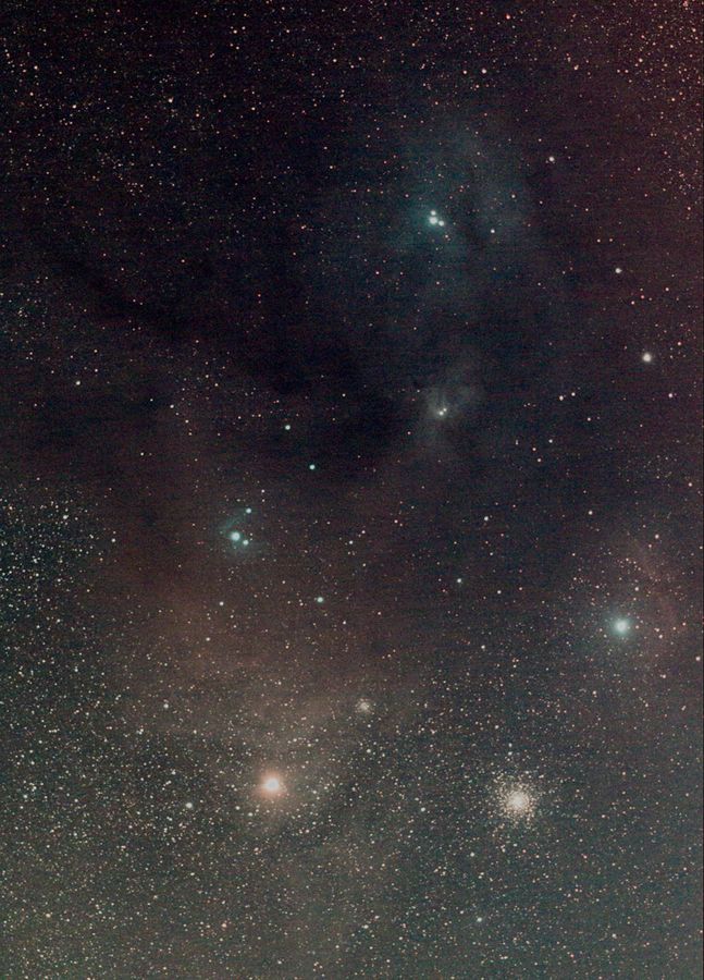 The colourful clouds of the Rho Ophiuchi complex around Antares